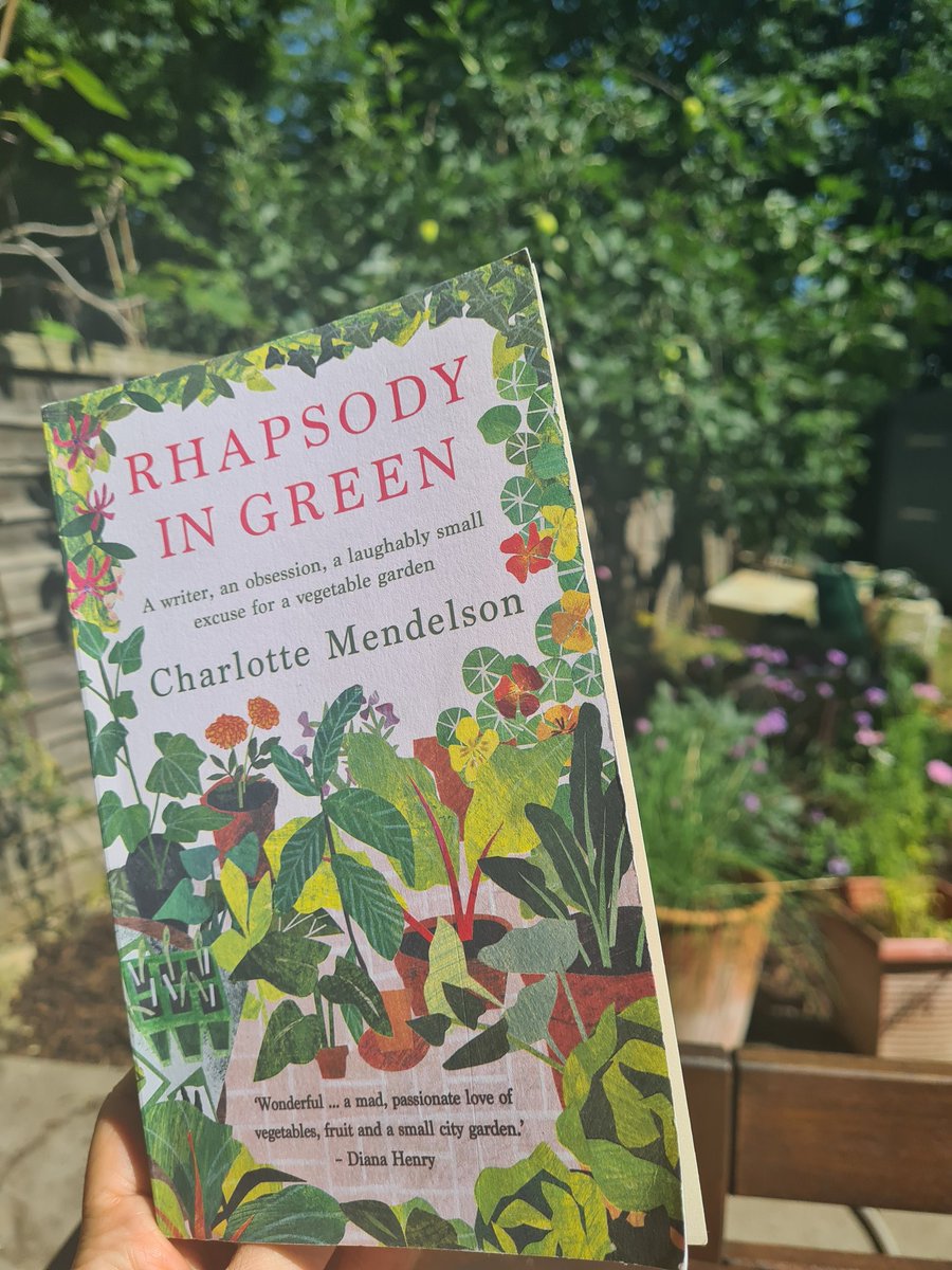 DCoonan3's tweet photo. I keep dipping into this gorgeous book by Charlotte Mendelson. She sent it with a piece of advice - 'slugs are bastards'. Heartily agree! Just discovered they've decimated the brassicas. And yet this book can STILL manage to put me in a good mood! ❤️ https://t.co/ZqlDfO3wsm