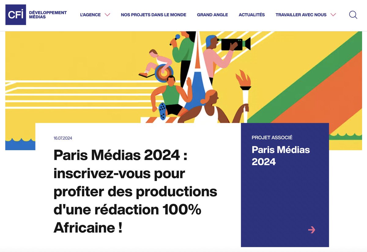 CFImedias's tweet photo. 🔵 Une rédaction 100 % africaine : près de 50 contenus y seront publiés chaque jour !
🔹 Inscrivez-vous dès aujourd'hui pour accéder à toutes les productions des journalistes de votre pays.
👉 https://t.co/EA4L2YTFAG

#CFImédias #ProjetEnAction #Afrique #ParisMedias2024 #Paris2024 
@RFI @RFIAfrique @FRANCE24 @France24_fr @France_MM