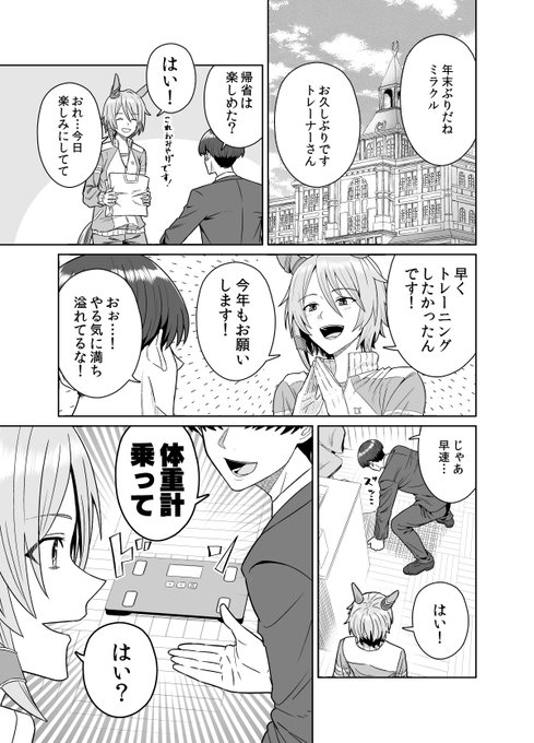 ケイエスミラクルと正月休み漫画(1/2)