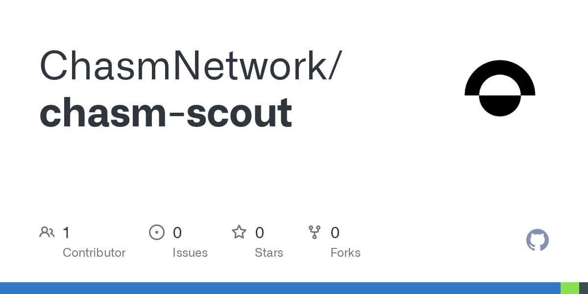 At Chasm, we believe the future of deAI is open-source.

Today, we're excited to announce that we've open-sourced the <a href="/ChasmNetwork/">Chasm</a> Scout codebase, aimed at democratizing access to Decentralized AI networks. 🚀

Find out what this means in this thread👇🧵