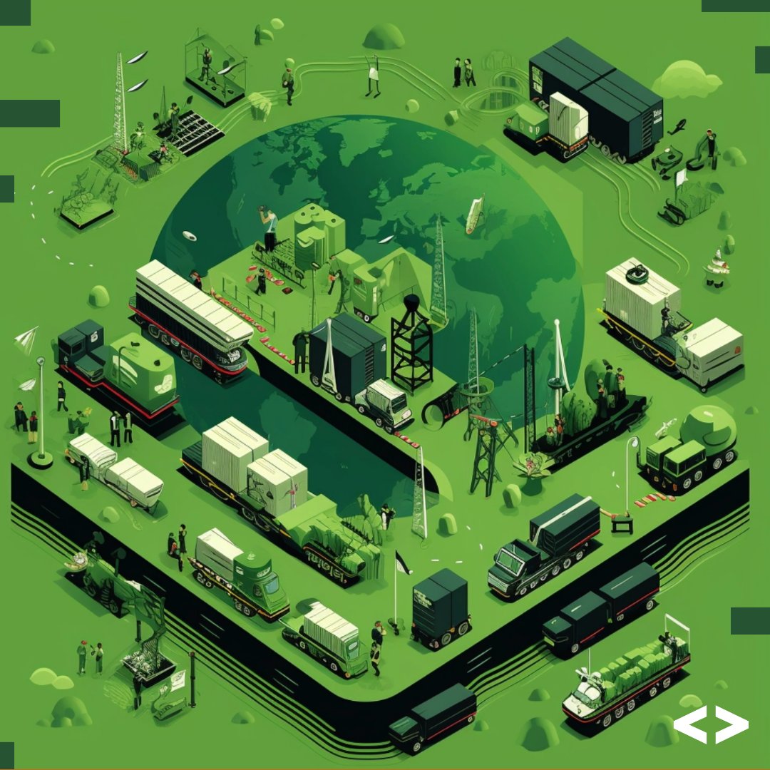 Reduce your carbon footprint with our logistics software. 
Achieve greener operations efficiently by reducing paperwork. ♻️