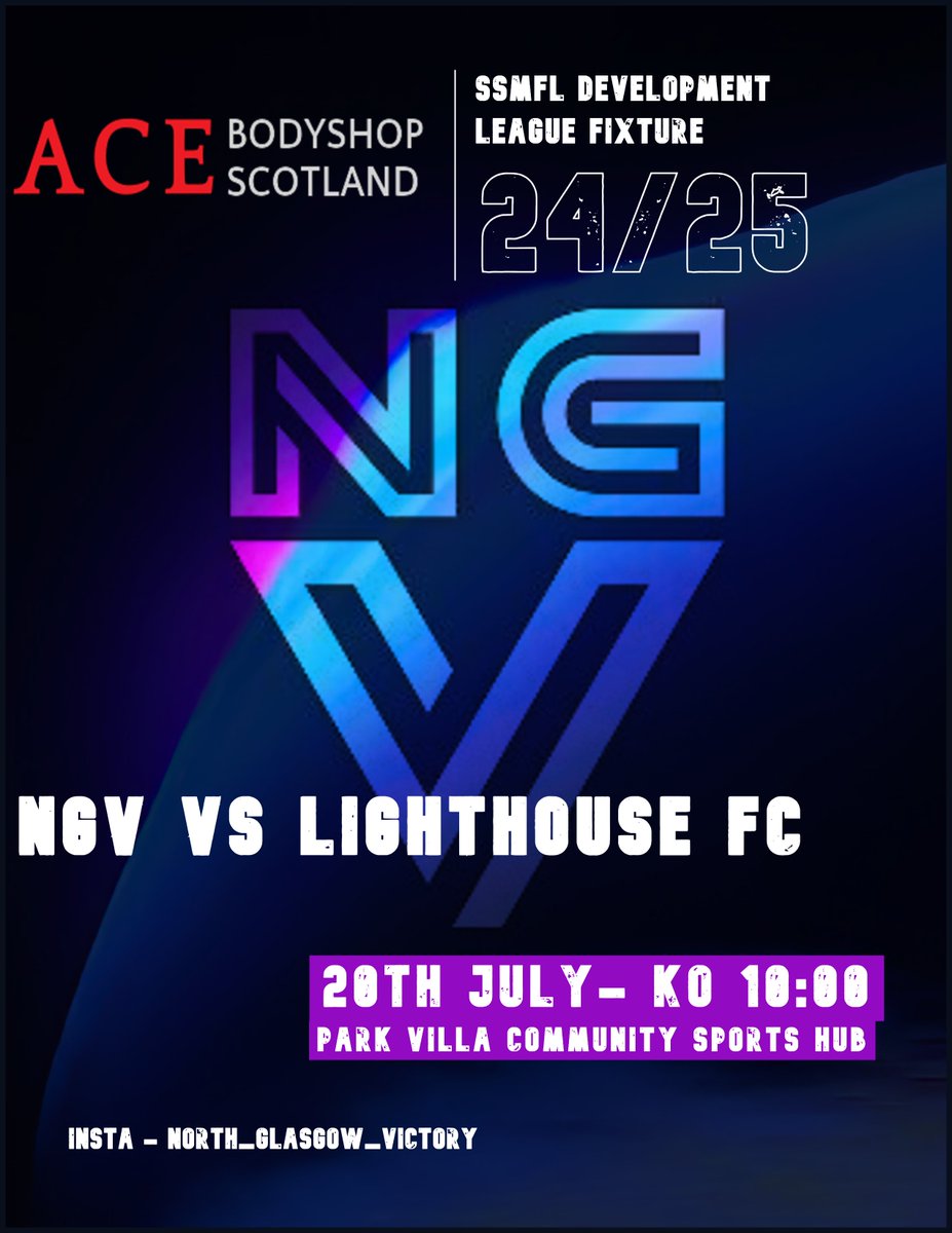 NGLAVictory's tweet photo. Pre-Season Fixture

Football is back! Tomorrow we start our round of fixtures in the lead-up to the new season. 

Up against Lighthouse FC 
KO 10:00 at Park Villa https://t.co/f1cZsZL4b5