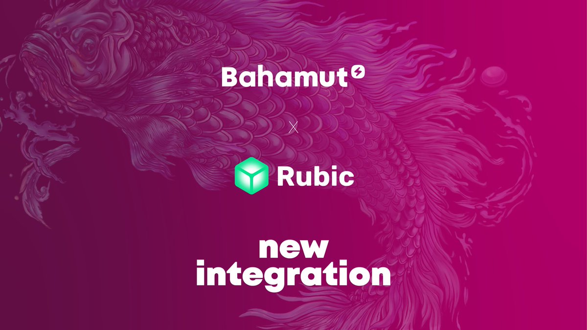 bahamut_chain's tweet photo. ⚡️Bahamut Blockchain is now integrated in the @CryptoRubic ecosystem!

Easily swap $FTN across 30+ chains using Rubic’s Cross-Chain tech aggregator.

Learn more 🔗 https://t.co/5aeYivp0Or

#bahamut #blockchain #NewIntegration https://t.co/jHxCXAXe1a