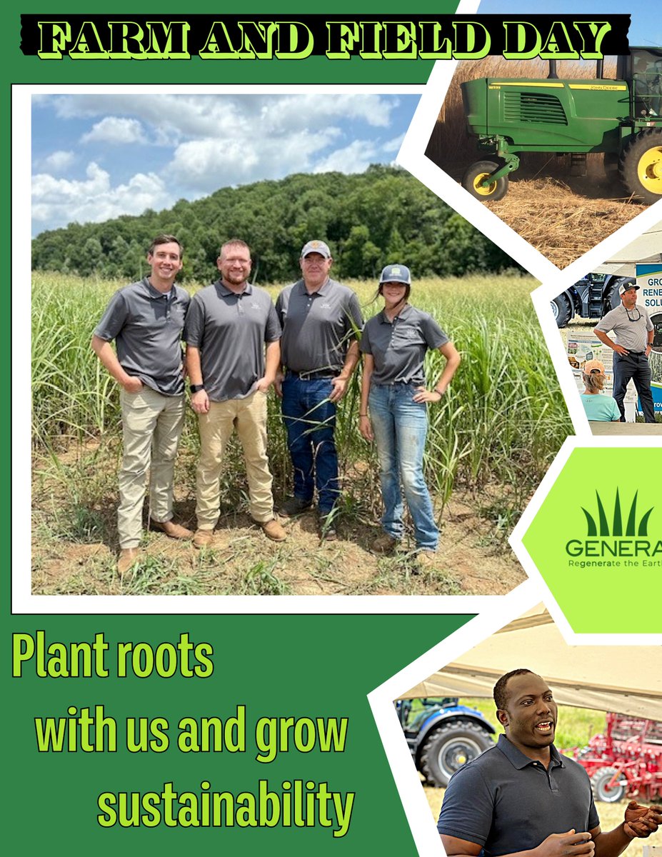 GeneraInc's tweet image. We had an incredible time at Genera's Field Day connecting with local farmers and landowners who share our passion for regenerative grasses and sustainable agriculture. 🌱

#RegenerativeFarming #FarmersCommunity #SustainableAgriculture