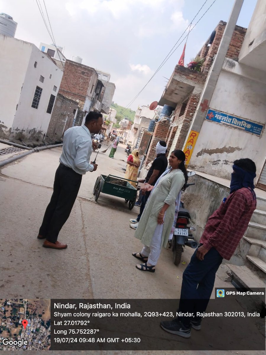 Swachh_Jaipur's tweet photo. नगर निगम ग्रेटर जयपुर मुरलीपुरा ज़ोन उपायुक्त द्वारा वार्ड क्र. 1,2,3 का निरीक्षण किया गया व #Usercharge देने हेतु स्थानीय नागरिको को समझाइश दी गई।
#SwachhSurvekshan2024 #SwachhBharat #Rajasthan https://t.co/ayU2YFrKn7