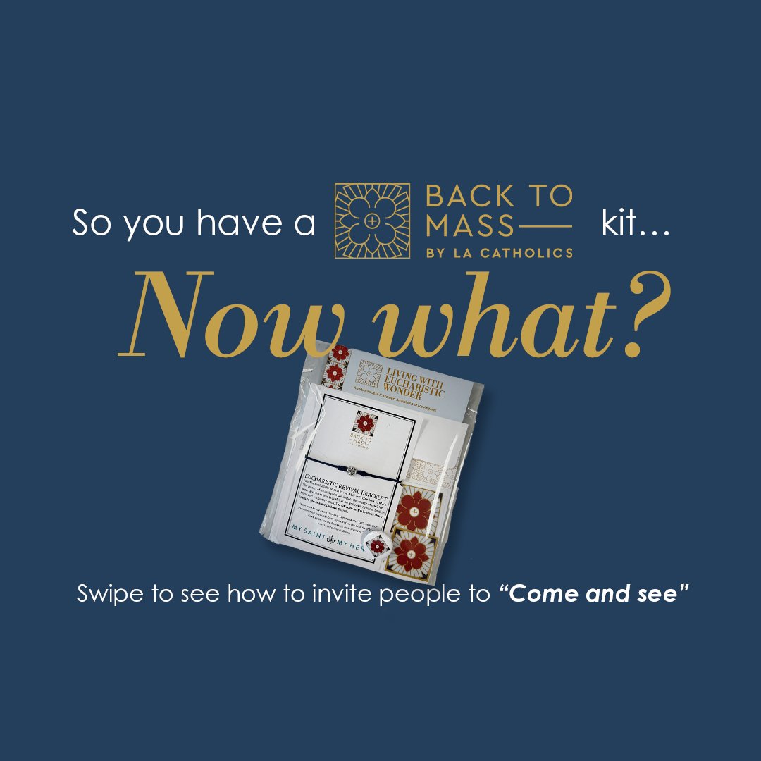 lacatholics's tweet photo. We invite you to “Come and See” how to use our #BacktoMassLA kits! 

Visit https://t.co/Hjd8gqAKsP for more inspiration! #BacktoMass #WalkwithOne https://t.co/mdEL2BxpAP