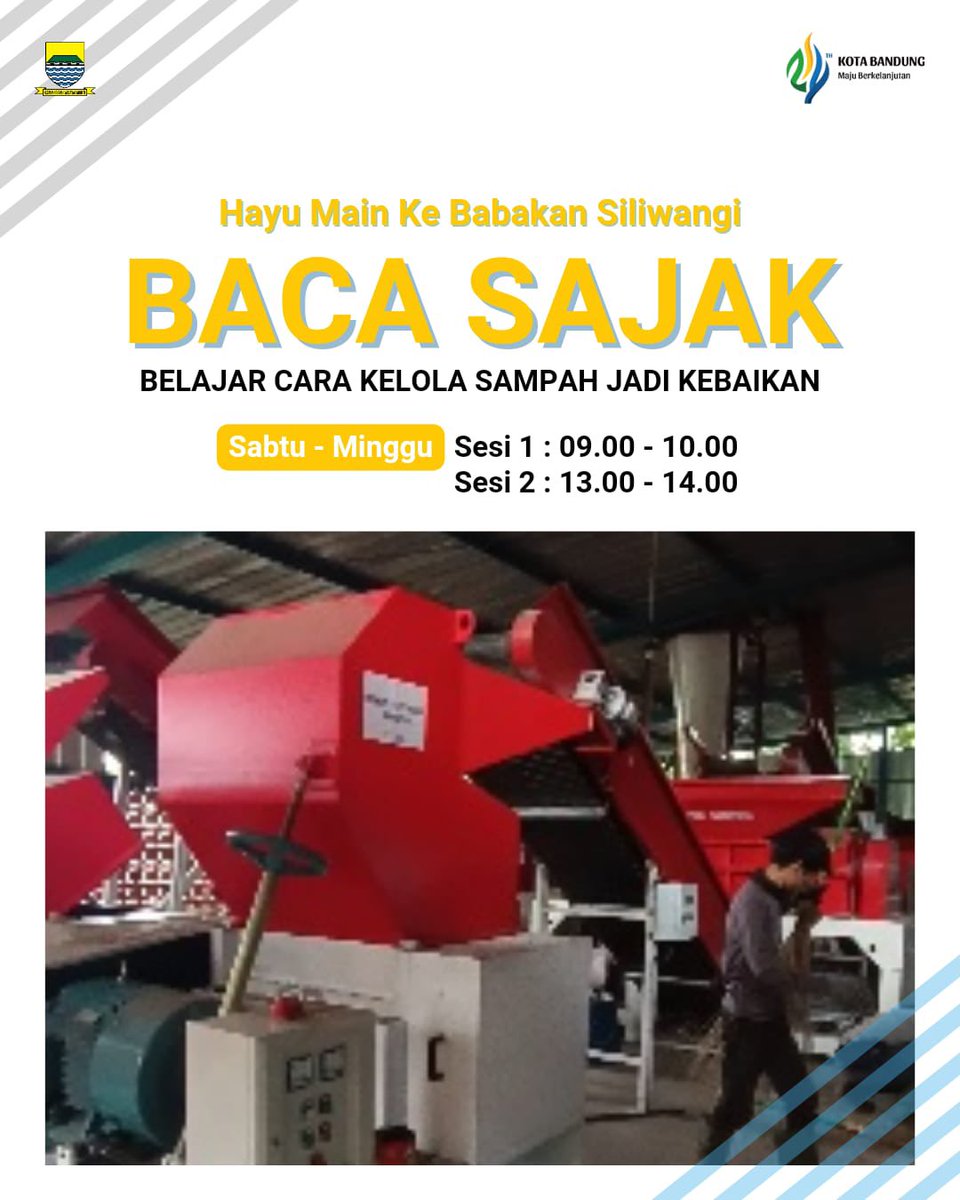 Masih bingung besok dan minggu mau healing kemana?🤔

Langsung ke Teras Cikapundung dan Babakan Siliwangi aja yuk! 🙌🏻

Yuk ajak sanak keluarga buat healing sambil belajar di Teras Cikapundung dan Babakan Siliwangi wargi Bandung 🥰