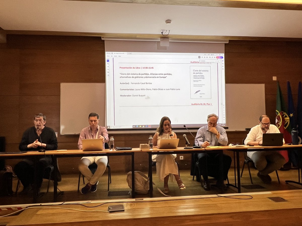 Azul Aguiar (@azulaguiar) on Twitter photo Presentación de libro “Cierre de sistemas de partidos. Alianzas entre partidos, alternativas de gobierno y democracia en Europa” de <a href="/CasalBertoa/">Fernando CasalBertoa</a> en #ALACIP2024 Presentación de libro “Cierre de sistemas de partidos. Alianzas entre partidos, alternativas de gobierno y democracia en Europa” de <a href="/CasalBertoa/">Fernando CasalBertoa</a> en #ALACIP2024