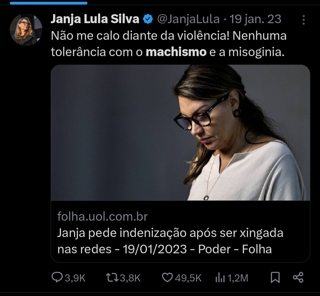 JoaquinTeixeira's tweet photo. Sou fã da @JanjaLula e do @felipeneto!
Tenho certeza que eles não vão se calar mediante a MISOGINIA praticada pelo filho do Lula. Vamos aguardar! https://t.co/wtMbWWFjau