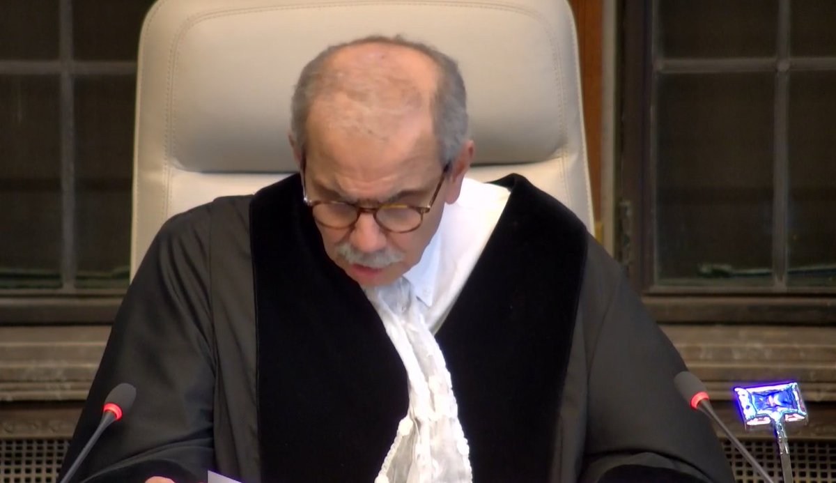 🔴 URGENTE.  La Corte Internacional de Justicia dictamina, por 11 votos a 4, que la presencia continua de #Israel en los Territorios Palestinos Ocupados es ilegal.