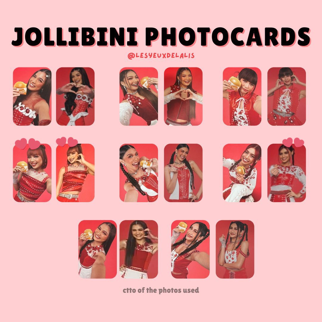 frayj_'s tweet photo. Wtb lfs 
Bini Jollibee pcs

Budget: 100-150 each only! 
Prio have all and one seller only (sana) 

💕 = Already have https://t.co/91JkiOa1Xh