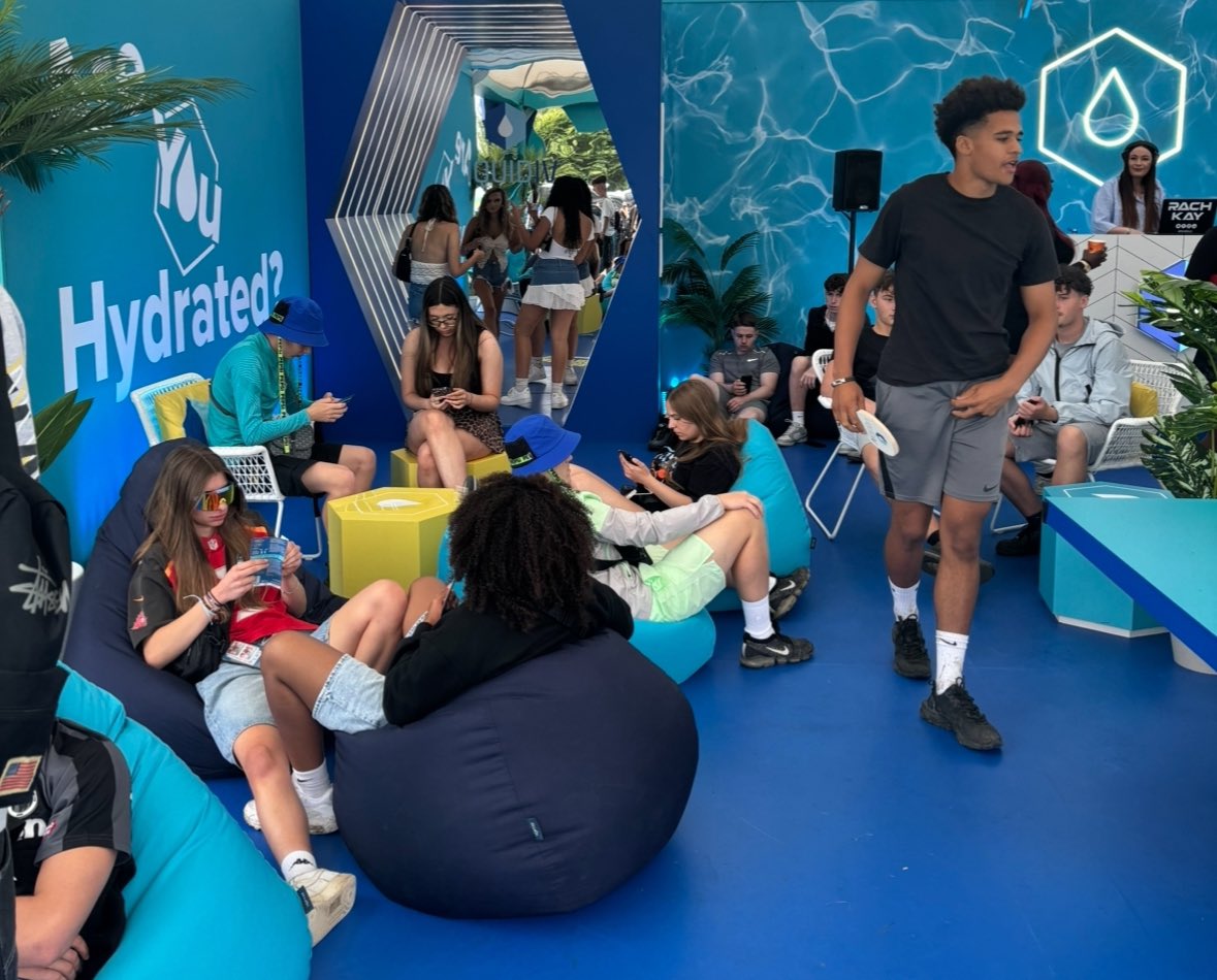 ElGrinchos's tweet photo. We came, we saw, we hydrated! 💧
@liquidiv taking over @WirelessFest last weekend in Finsbury Park, bringing the good stuff.
@TROexperiential #TROInAction
💦💦💦 https://t.co/FK7g2rcVmq