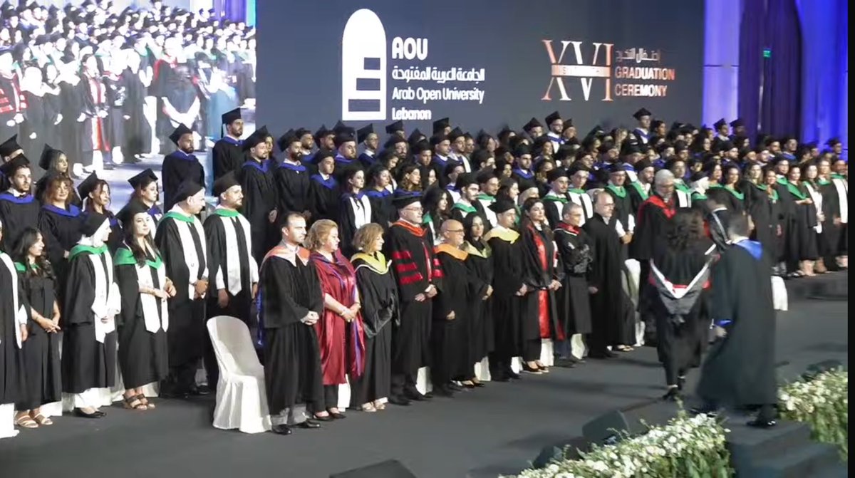 بكل الفرح يبداً حفل تخريج الدفعة 16 من خريجي الجامعة العربية المفتوحة في لبنان. إنجازات مستحقة وقصص ملهمة ستبقى طويلا. إنهم بحق صناع المستقبل