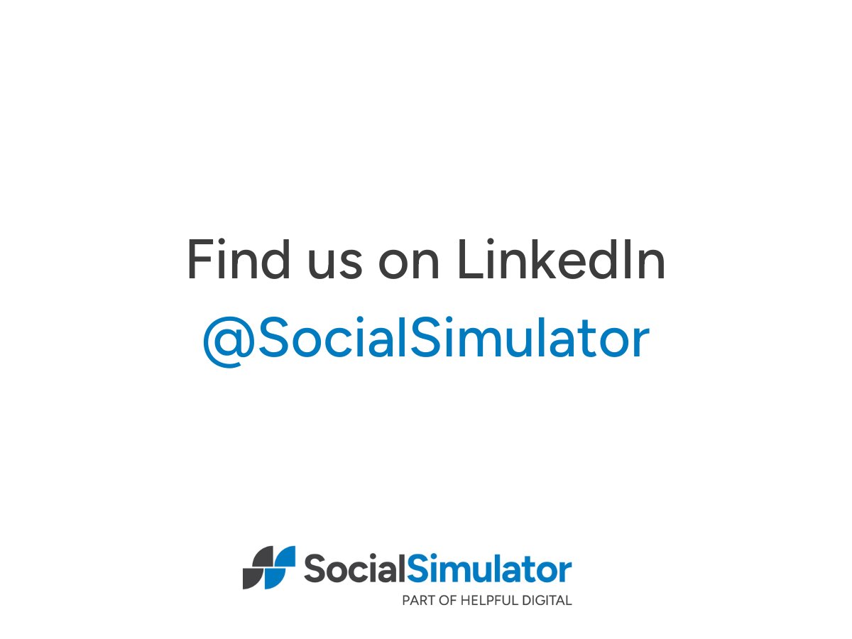 Social Simulator tweet media