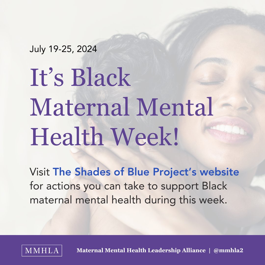 Black Maternal Mental Health Week starts today! We stand in solidarity with Black mothers and birthing individuals, advocating for a future where health equity is a reality, not a dream. 

Learn more: hubs.la/Q02Hfp9s0

#SolidarityInAction #BMMHW2024]
