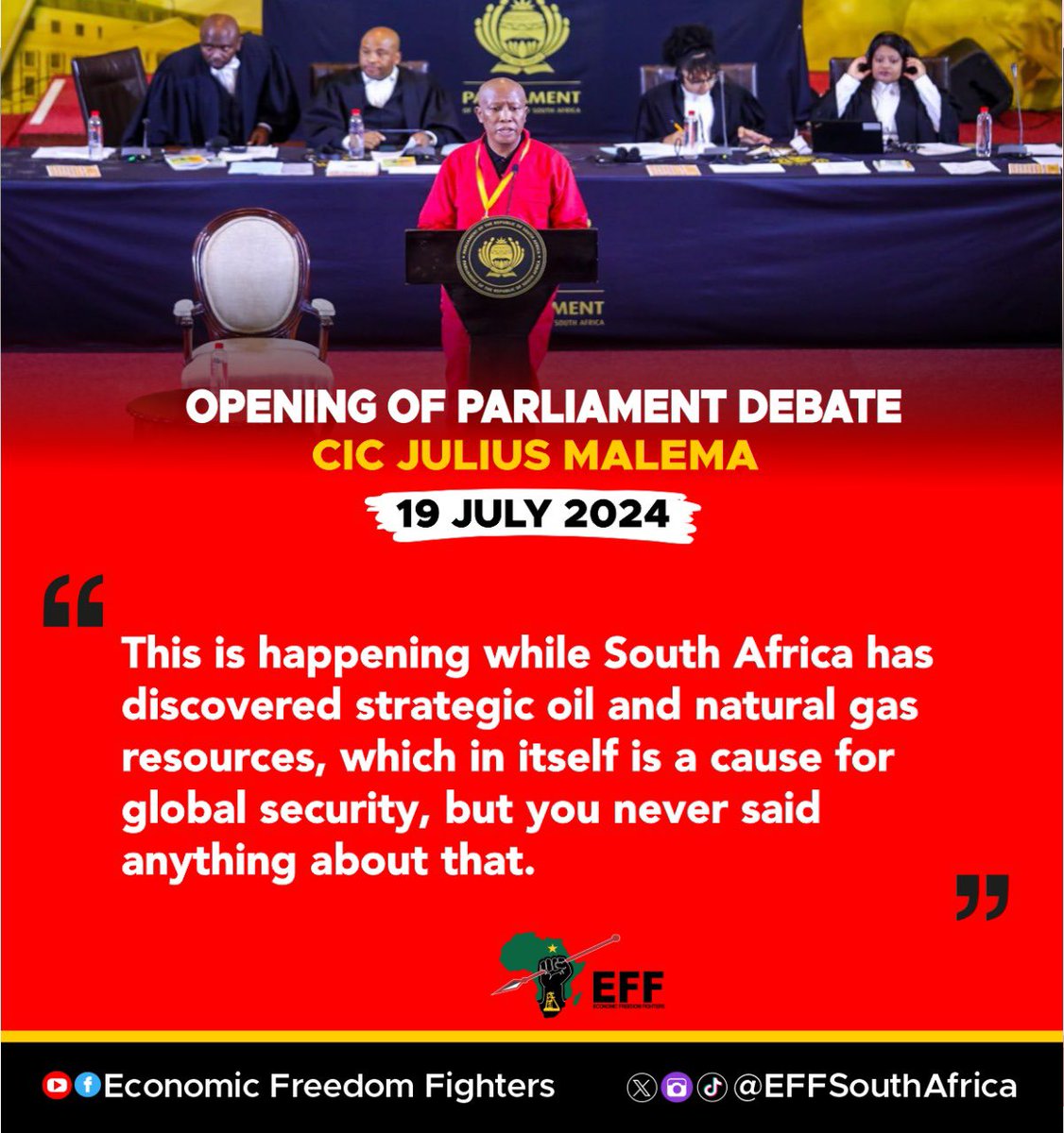 EFFSouthAfrica's tweet photo. #CICDebates
#EFFinParliament https://t.co/zaKW3gHUkA