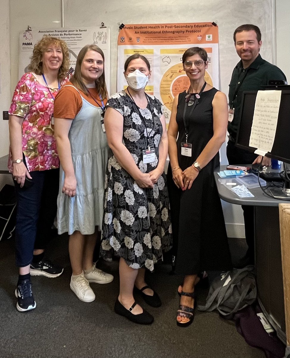 HealthMusicPerf's tweet image. Some of our international team at the poster parade at the @artsmed symposium at @ucl. Very proud to lead this project, funded by @SSHRC_CRSH. 

@uOttawaHealthSc @schulichmusic @UWAresearch