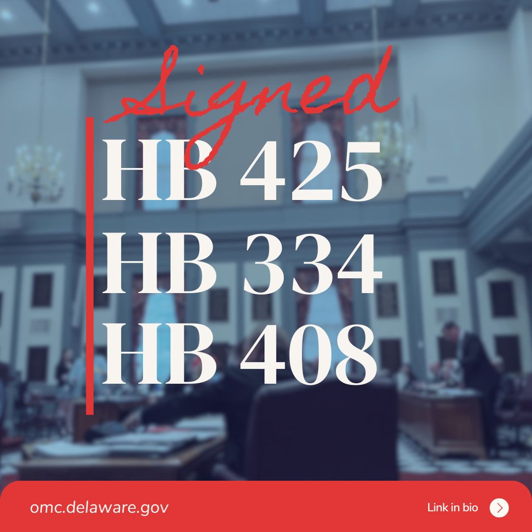 DEOMC1ST's tweet image. The Governor has SIGNED the following BILLS: 
HB #425 (7/17/24) 
HB #334 AAB HA #1 (7/17/24) 
HB #408 AAB HA #1 &amp;amp; HA #2(7/17/24)

#BILLS#LEGISLATIVEBILLS #MarijuanaRegulations#Cannabis #Governor #Signed #DOMC