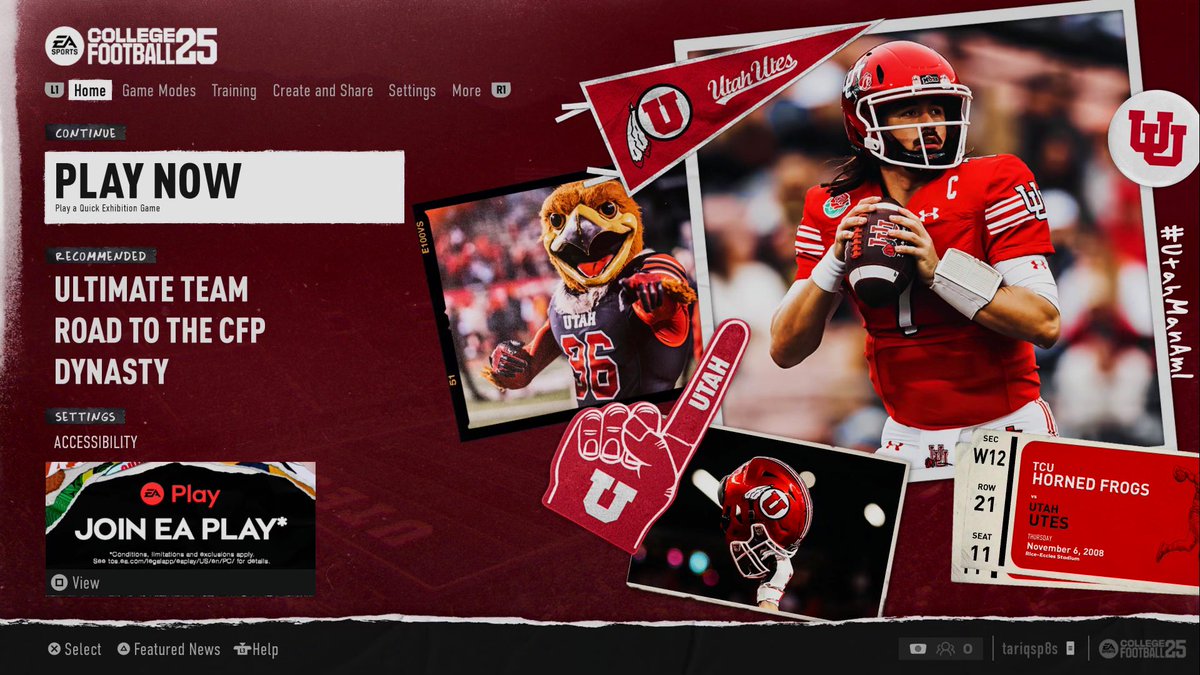 🚨#CFB25 GIVEAWAY!!🚨

<a href="/EASPORTSCollege/">EASPORTSCollege</a> is here!! 🙌🙌

- FOLLOW <a href="/utahathletics/">Utah Athletics</a> 
- RETWEET this post
- COMMENT with your favorite <a href="/Utah_Football/">Utah Football</a> memory

We’ll randomly select (3) fans to win a game code (PS5)! 🎮🏈

#GoUtes