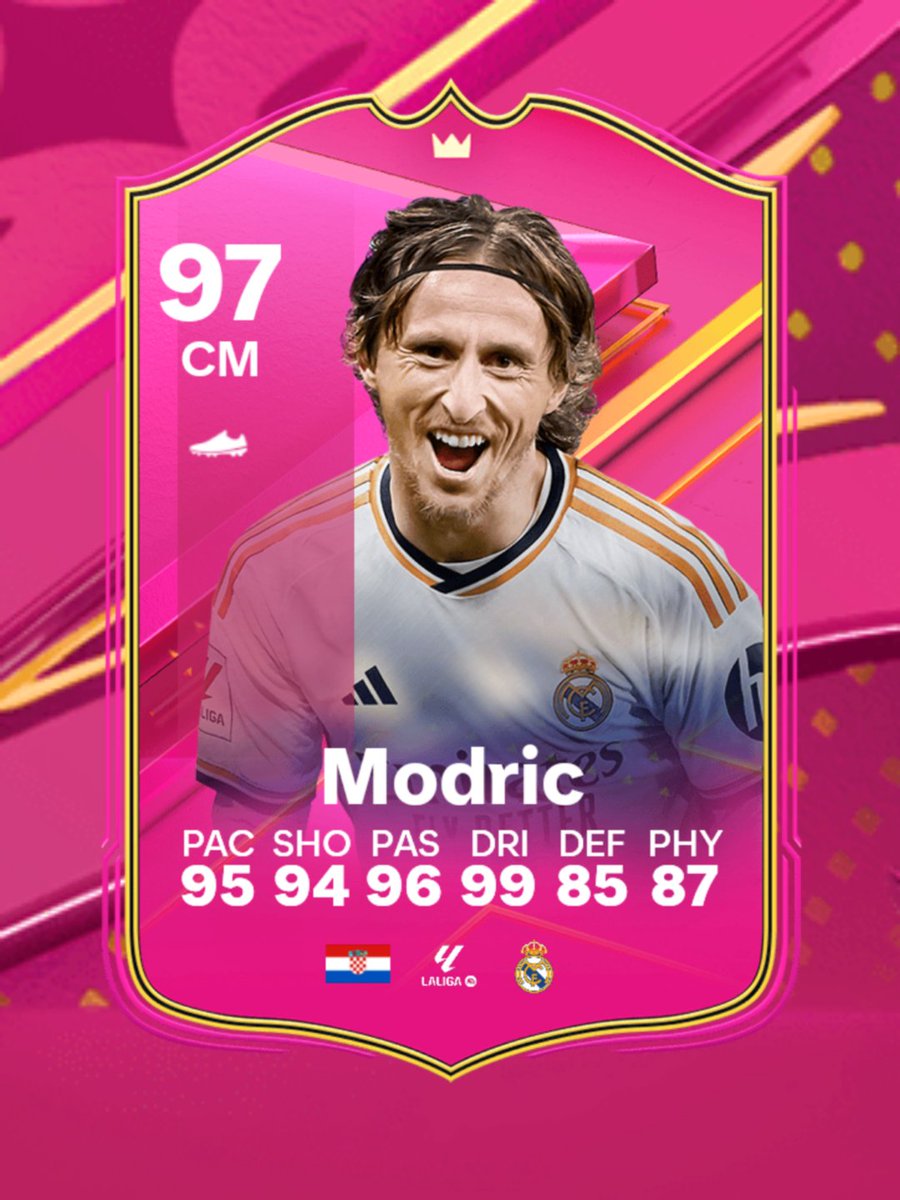 eafc24leakers's tweet photo. 🚨 Modric FUTTIES is set to arrive soon in FC24!
‼️ Stats are prediction ‼️

Thoughts? https://t.co/sp5esoMJQL