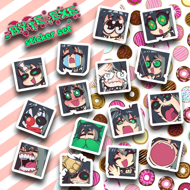 BYTE_exe's tweet photo. 👾uh hi stinky heh👾

my really good friends @donutmoth are having an inventory blowout sale and everything is 20% off!  if you would like to get the last remaining bits of merch from me now is the time since once they're sold out they're not coming back!
⬇️link below⬇️ https://t.co/jdf9NeP906