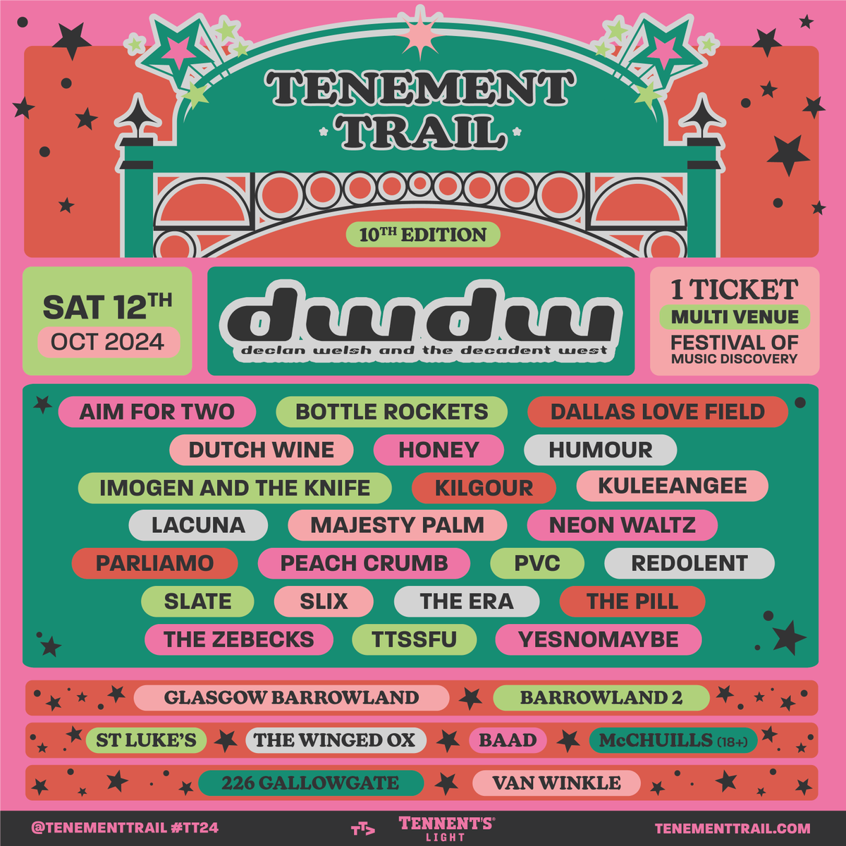 Peach Crumb (@_peachcrumb) on Twitter photo ⋆。°✩ Tenement trail ⋆。°✩
So excited to announce we will be playing this years <a href="/tenement_trail/">TENEMENT TRAIL</a> alongside some amazing acts!! Gonna be a good one :’)
12th October! Ticket link: ticketweb.uk/.../tenement-t…
See you all there crumbs !!
Pic: Grant Robertson
Yours,
Peach Crumb x ⋆。°✩ Tenement trail ⋆。°✩
So excited to announce we will be playing this years <a href="/tenement_trail/">TENEMENT TRAIL</a> alongside some amazing acts!! Gonna be a good one :’)
12th October! Ticket link: ticketweb.uk/.../tenement-t…
See you all there crumbs !!
Pic: Grant Robertson
Yours,
Peach Crumb x