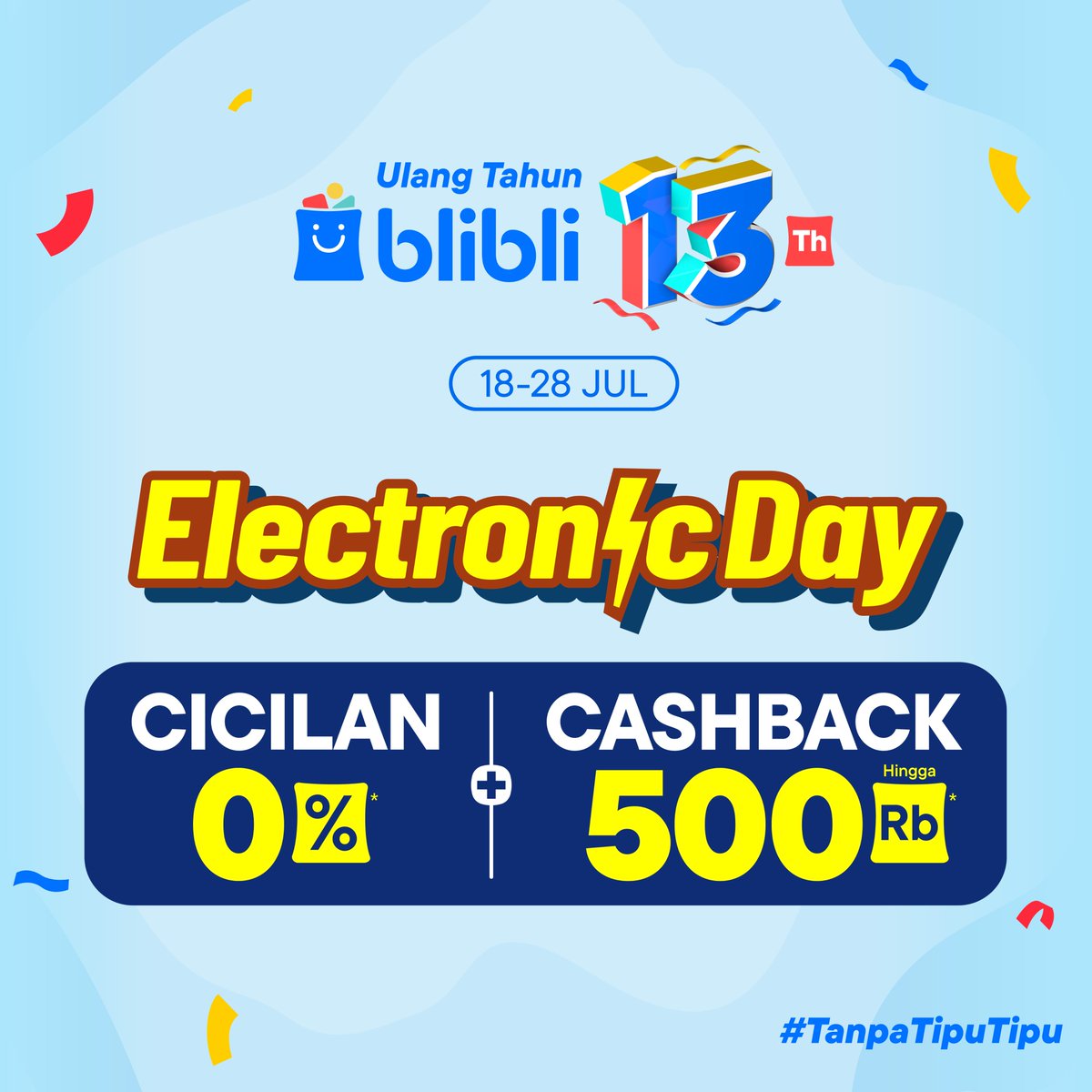 bliblidotcom's tweet photo. Udah belanja elektronik apa aja nih di Blibli?

Merapat promonya mantap!
https://t.co/UdM85f2mn9 #UltahBlibli13th #ElectronicDay https://t.co/yeRU7RFpRK