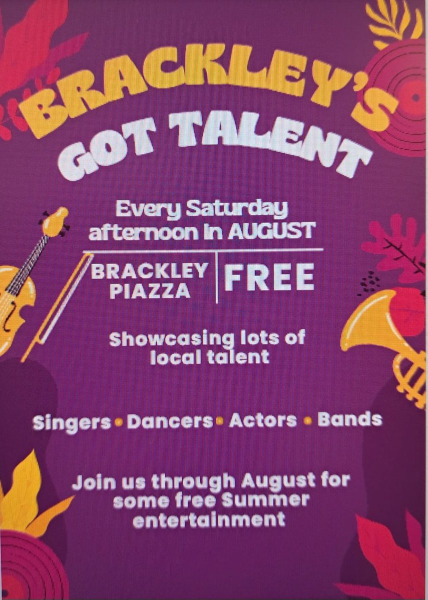 BernieTiller's tweet photo. We have some lovely afternoons planned in our lovely little town during August. Bring your folding chair to watch in comfort. 😃🎵🎶 https://t.co/uSlotvUAMo