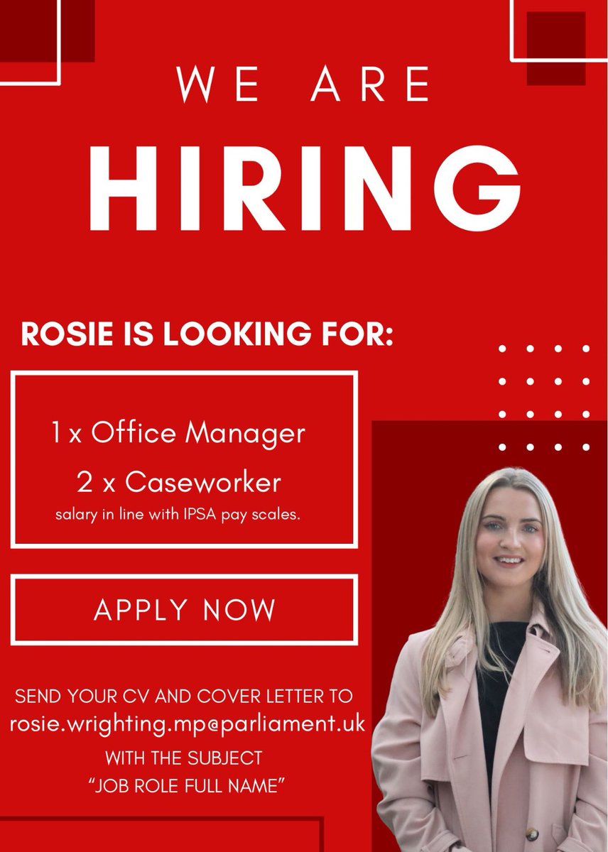 Work with ⁦<a href="/rosie_wrighting/">Rosie Wrighting MP</a>⁩ …