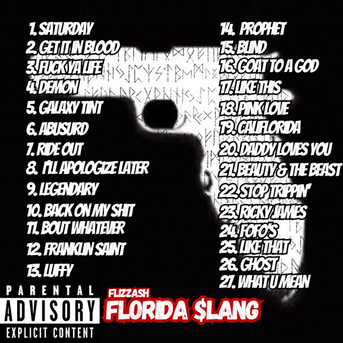 &ldquo;Florida Slang&rdquo; the album by #Flizzash is out now on all platforms! Go listen now‼️  https://t.co/r06D0acg8Z<a href="/tag/flizzash"class="tags">#Flizzash</a>