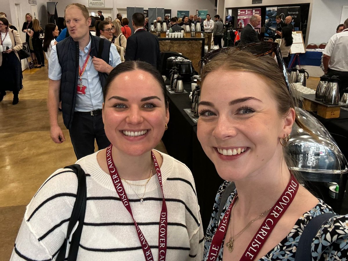 32WestLtd's tweet photo. Yesterday, Amee and Emily attended the Carlisle Ambassadors event at Carlisle Racecourse. The theme was 'Manufacturing, Trade, and Export,' with fantastic guest speakers from @pladis_Global, @cubbylimited and Cumbria Distilling Co. 🙌 https://t.co/YUhe4vCbch