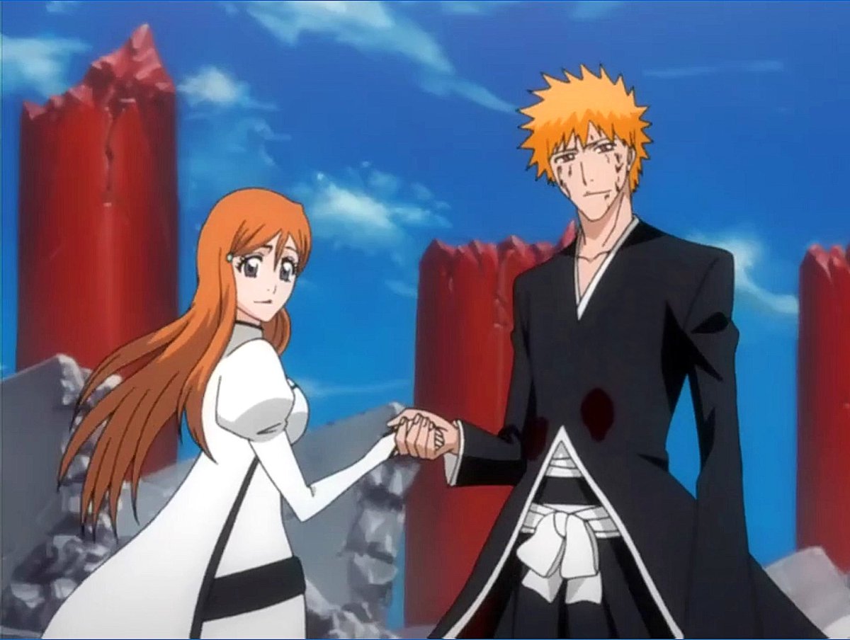 drian_alprin's tweet photo. Ichigo and Orihime, cos chigo spent 2 seasons trying to save Rukia who was about to be executed. Whilst Orihime lowkey cheated on him when she got kidnapped with one of her kidnappers 💀 https://t.co/eYCqFo152E