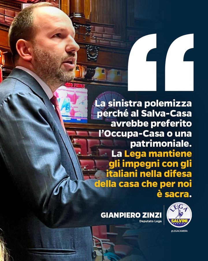 LegaCamera's tweet photo. #Zinzi: “Con noi lo Stato finalmente tende la mano al cittadino e non mette le mani in tasca come probabilmente avrebbe voluto fare la sinistra introducendo qualche patrimoniale”.
Gianpiero Zinzi https://t.co/PWo2d4C0Mx