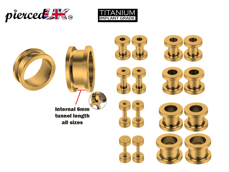 PiercedUK's tweet image. Gold Plated Ear Tunnel Plug,Tunnel Gauges 00-12g-Titanium Flesh Earrings Tunnels Body Modification-Threaded Screw fit Earrings.
#goldplatedeartunnelplug #tunnelgauges #tunnelguages #titaniumfleshtunnel #tunnelearrings #earstretchers #screwfitearrings.
🛒etsy.com/uk/listing/131…