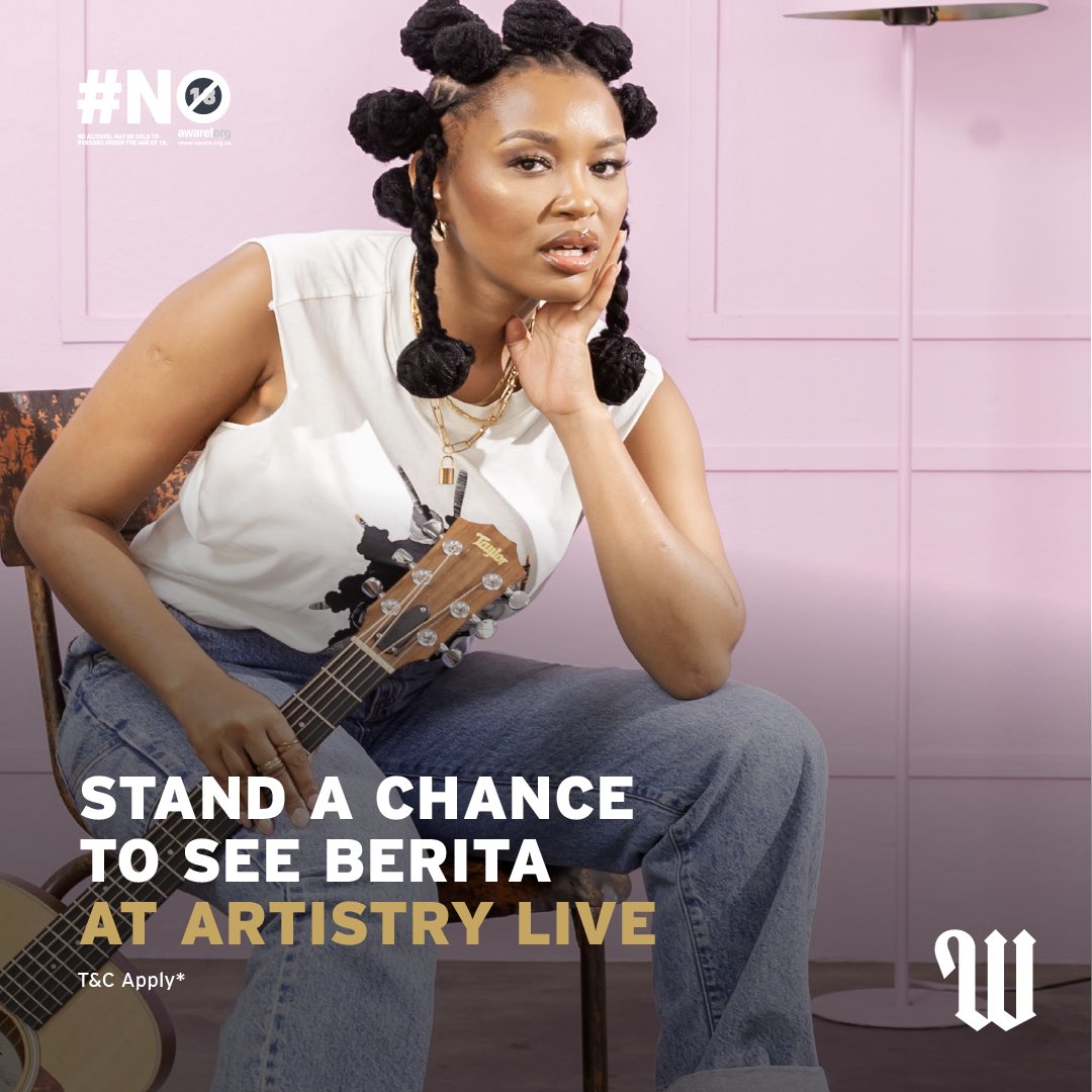 Win tickets to experience songstress <a href="/BeritaAfroSoul/">Berita</a> perform at Artistry Live
on Sat, 27 July. 

Tell us what song you’d like her to play and you could win 1 of 5 double tickets. 

Artistry Live is brought to you by Windhoek

Ts&amp;Cs apply.

#100Real #WindhoekBeerSA #ArtistryLive