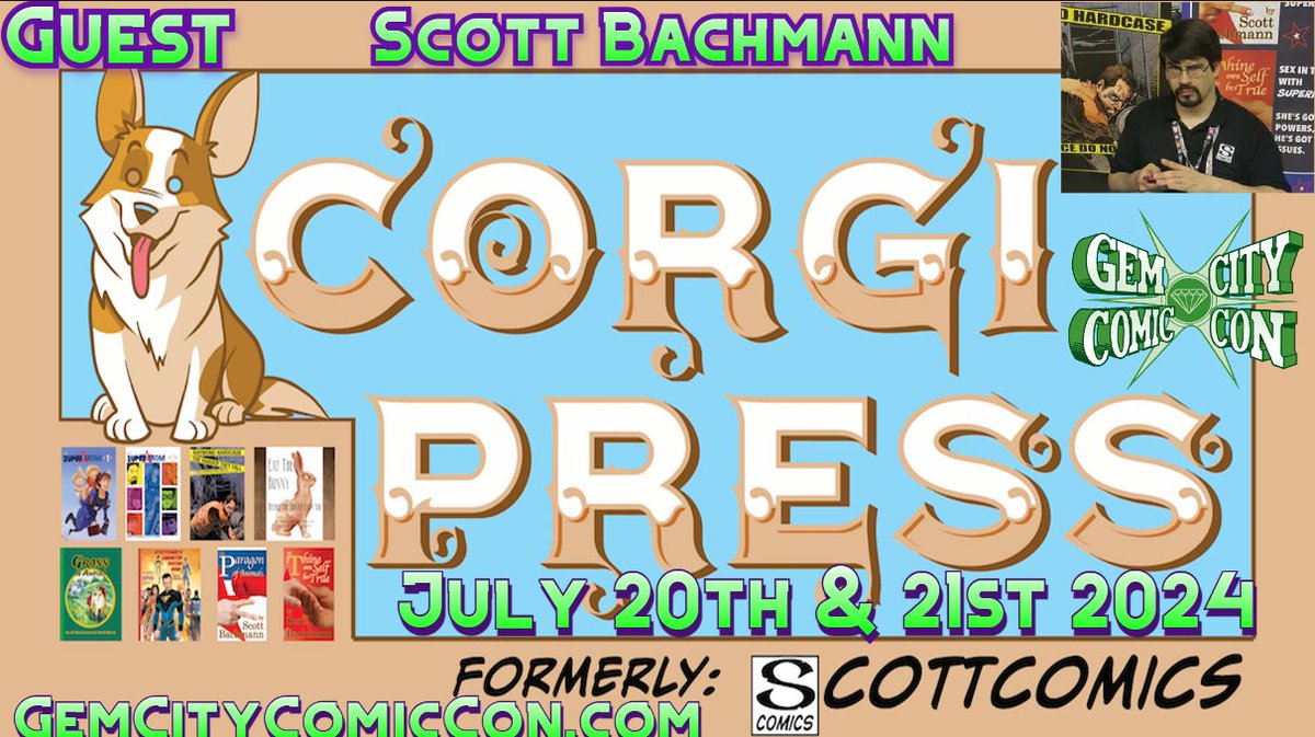 The Gem City Comic Con is pleased to welcome Scott Bachmann to our 2024 show!

#GCCC2024 #GemCityComicCon #comics #comicbooks #creator #convention #Guest #popculture #writer #novel #graphicnovel #books #novelist #comicbookcreator #comicwriter #comicbookwriter #games #webcomics