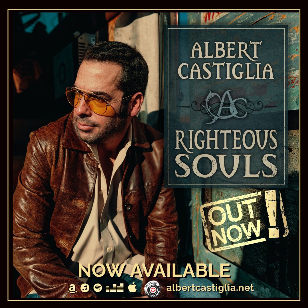 Albert Castiglia (@albertcastiglia) on Twitter photo 🤩👏 Albert Castiglia’s new album RIGHTEOUS SOULS released today! AVAILABLE EVERYWHERE!
🎧💿 Listen/Buy: lnk.to/righteoussouls
🔥 Get a signed copy ➡️albertcastiglia.net
<a href="/RecordsGulf/">Gulf Coast Records</a> <a href="/IntrepidArtists/">Intrepid Artists</a> <a href="/BluesBrat/">BratGirlmedia</a> 🤩👏 Albert Castiglia’s new album RIGHTEOUS SOULS released today! AVAILABLE EVERYWHERE!
🎧💿 Listen/Buy: lnk.to/righteoussouls
🔥 Get a signed copy ➡️albertcastiglia.net
<a href="/RecordsGulf/">Gulf Coast Records</a> <a href="/IntrepidArtists/">Intrepid Artists</a> <a href="/BluesBrat/">BratGirlmedia</a>