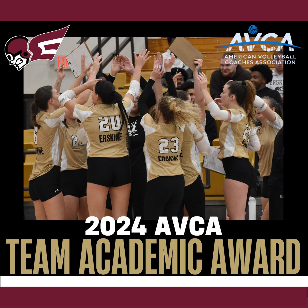 Classroom Excellence ✔ Working hard both on and off the court! 🏐✈ #ErskineVolleyball #AVCA #BeDifferent