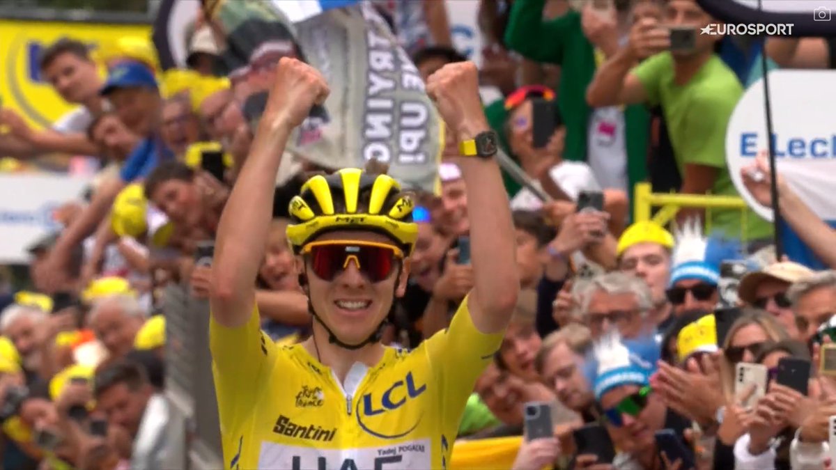 faustocoppi60's tweet photo. 4 and counting! 4⃣ Tadej Pogacar had no rivals today on his high altitude training climb and after attacking with 10 km to go, he managed to catch all the breakaway riders and win the stage. Total domination. 
#TDF2024 https://t.co/PqEMtTIjvo