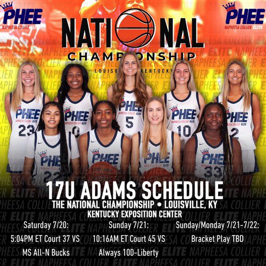 AntaniaPratt's tweet photo. My final schedule for AAU basketball🥲 Come check us out! https://t.co/KkHoVYTjWn