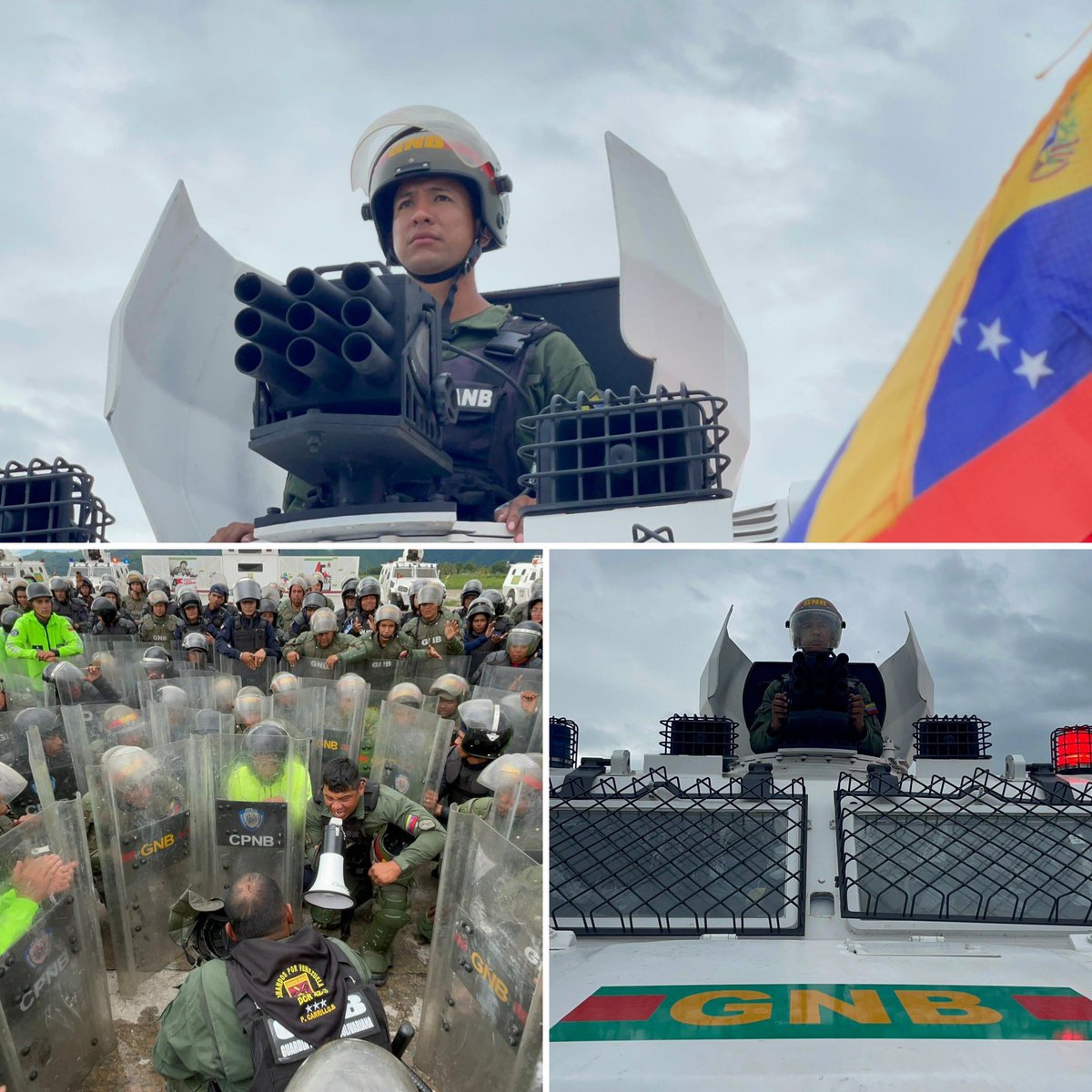 Es función de la #FANB de acuerdo a nuestra Ley Constitucional, contribuir en preservar o restituir el orden interno, frente a graves perturbaciones sociales, previa decisión del presidente de la República y Comandante en Jefe de la FANB. 
Para ello el entrenamiento y la cohesión