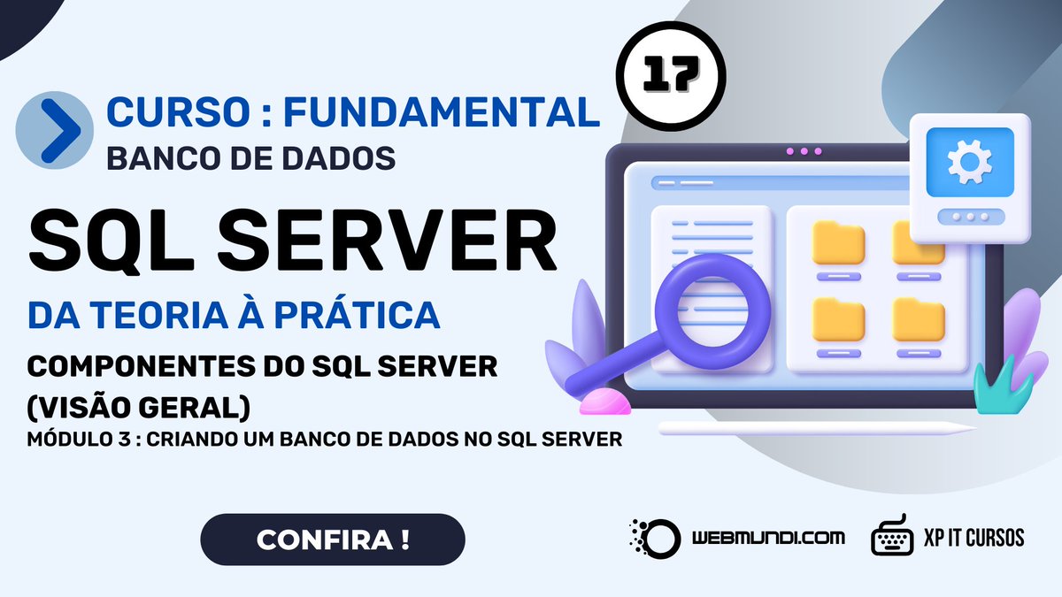 webmundi_com's tweet photo. ✅ 𝗖𝗼𝗺𝗽𝗼𝗻𝗲𝗻𝘁𝗲𝘀 𝗱𝗼 𝗦𝗤𝗟 𝗦𝗲𝗿𝘃𝗲𝗿 - 𝗩𝗶𝘀ã𝗼 𝗚𝗲𝗿𝗮𝗹
▶ https://t.co/o52ZaS48FM

#SQL #bancodedados #sqlserver #database #curso #dba https://t.co/K2bsEw87Ix