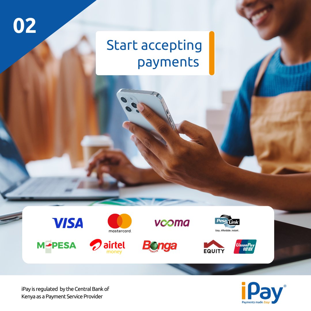 ipay_kenya's tweet photo. Reflect on how a versatile payment gateway can transform your business by offering the payment options your customers prefer.

Start offering your customers the payment options they prefer.

Link: https://t.co/KF8iE16kVN

#PaymentsmadeEasy #meiPay #iPay https://t.co/yEESS63kJZ