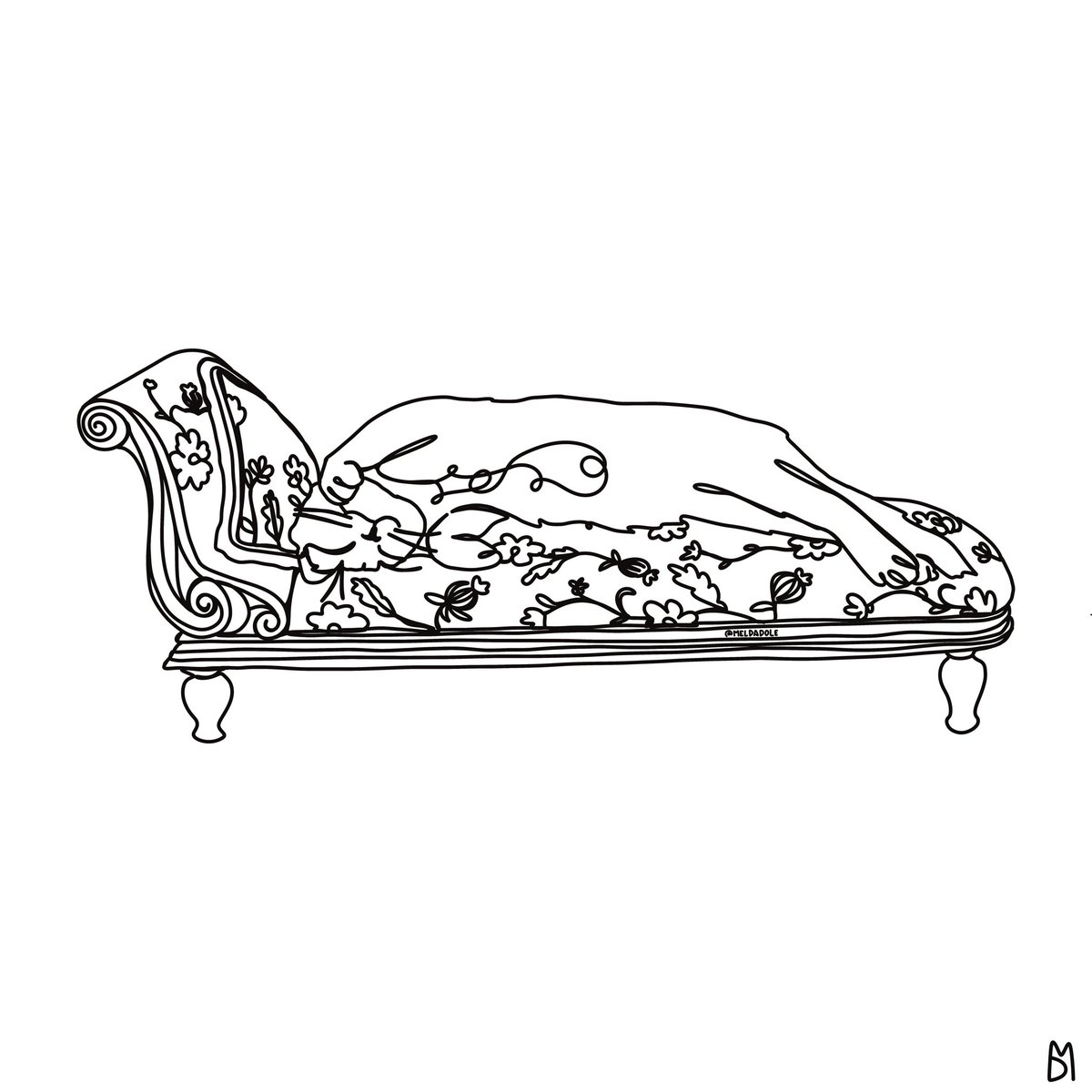 MeldaDole's tweet photo. A few of my continuous line kitty portraits I did for the memes. 🥰 https://t.co/qYbwiN6wjE