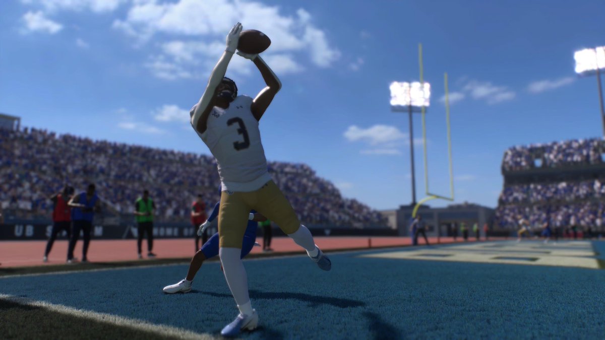 JCUFootball's tweet image. Blue Streaks making plays all across @EASPORTSCollege Football 25!

#MenofCarroll ⚡️ #FTC