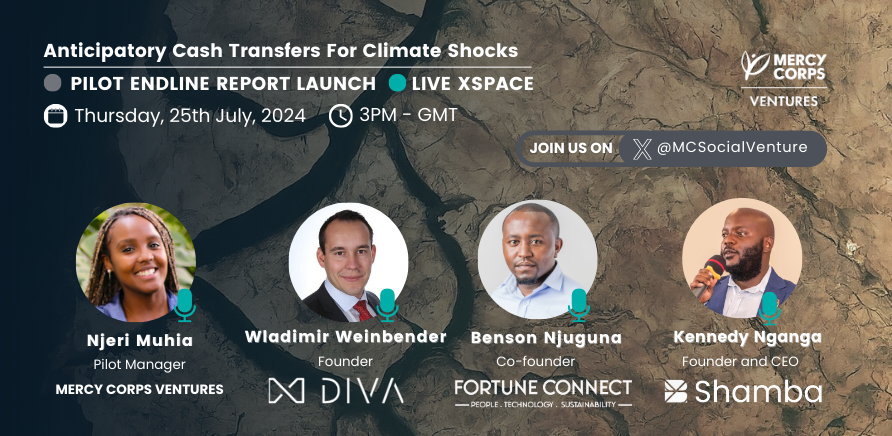 In September 2023, we partnered with <a href="/fortuneconnectk/">fortuneconnectke</a>, <a href="/shambanetwork/">Shamba</a>, and <a href="/divaprotocol_io/">DIVA Protocol</a>  to pilot anticipatory action leveraging blockchain for drought-impacted pastoralists in Kenya. 

Join us next week as we unveil the pilot endline report 
🗓Thursday 25th July⏰15:00 GMT