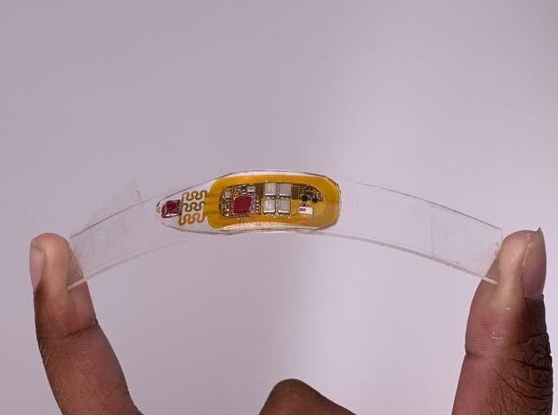 The NeuroLux nVital (formerly Mechano Acoustic) device can record heart rate, respiratory rate, body temperature, and more! It is also wireless and battery-free!