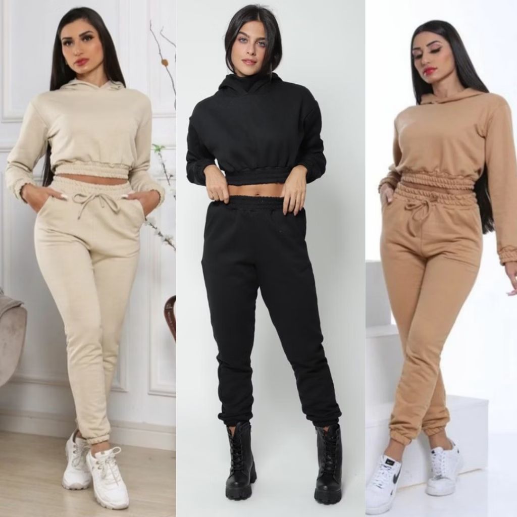 RodrigoVisel's tweet photo. Dê uma olhada em Conjunto Feminino de Moletom Calça Jogger e Cropped Com Capuz por R$79,90. Compre na Shopee agora! https://t.co/I6ar9dPXrn https://t.co/XkhtMLZOYb