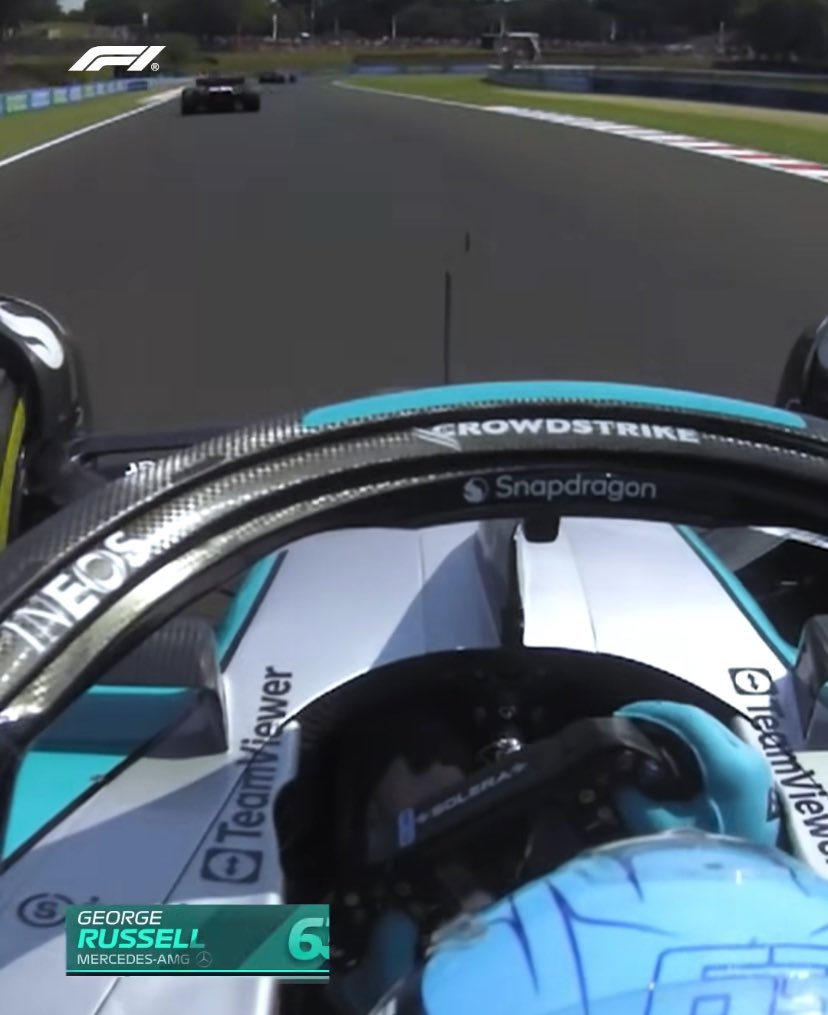 Horace_Boy's tweet photo. Are @GeorgeRussell63 laps with #CloudStrike affecting the Systems around the globe? @F1 #hungariangp https://t.co/d7aC7n3Ecz