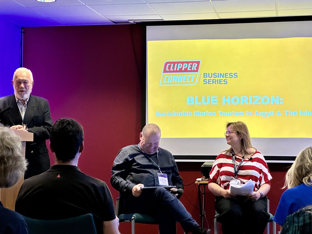 Proud and delighted to be getting more closely involved with ⁦<a href="/SAMSoceannews/">Scottish Association for Marine Science</a>⁩ - our local #Argyll -based powerhouse in global marine science, here hosting a marine tourism seminar led by Sir Robin Knox-Johnson of the Clipper round the world sailing race.